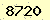 請輸入此驗證碼 : 8720