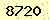 請輸入此驗證碼 : 8720