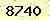 請輸入此驗證碼 : 8740