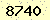 請輸入此驗證碼 : 8740