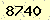 請輸入此驗證碼 : 8740