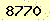 請輸入此驗證碼 : 8770