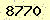 請輸入此驗證碼 : 8770