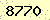 請輸入此驗證碼 : 8770