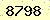 請輸入此驗證碼 : 8798