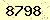 請輸入此驗證碼 : 8798