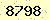 請輸入此驗證碼 : 8798