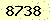 請輸入此驗證碼 : 8738