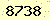 請輸入此驗證碼 : 8738