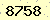 請輸入此驗證碼 : 8758