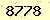 請輸入此驗證碼 : 8778