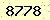 請輸入此驗證碼 : 8778