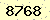 請輸入此驗證碼 : 8768