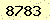 請輸入此驗證碼 : 8783