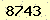 請輸入此驗證碼 : 8743