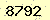 請輸入此驗證碼 : 8792