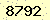 請輸入此驗證碼 : 8792