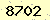 請輸入此驗證碼 : 8702