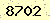 請輸入此驗證碼 : 8702