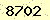 請輸入此驗證碼 : 8702