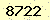 請輸入此驗證碼 : 8722