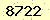 請輸入此驗證碼 : 8722