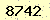 請輸入此驗證碼 : 8742
