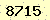 請輸入此驗證碼 : 8715