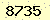 請輸入此驗證碼 : 8735