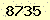請輸入此驗證碼 : 8735