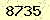 請輸入此驗證碼 : 8735
