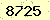 請輸入此驗證碼 : 8725