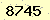 請輸入此驗證碼 : 8745