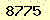 請輸入此驗證碼 : 8775