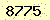 請輸入此驗證碼 : 8775