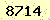 請輸入此驗證碼 : 8714