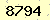 請輸入此驗證碼 : 8794