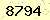 請輸入此驗證碼 : 8794