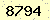 請輸入此驗證碼 : 8794