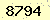 請輸入此驗證碼 : 8794
