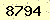 請輸入此驗證碼 : 8794
