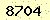 請輸入此驗證碼 : 8704