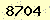 請輸入此驗證碼 : 8704