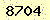 請輸入此驗證碼 : 8704