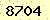 請輸入此驗證碼 : 8704