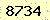 請輸入此驗證碼 : 8734