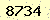 請輸入此驗證碼 : 8734