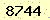 請輸入此驗證碼 : 8744