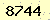 請輸入此驗證碼 : 8744