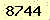 請輸入此驗證碼 : 8744